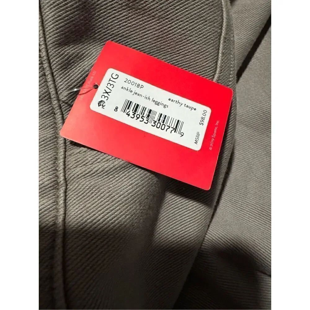 Spanx NWT 3X earthy taupe ankle Jean-ish leggings - Picture 2 of 6